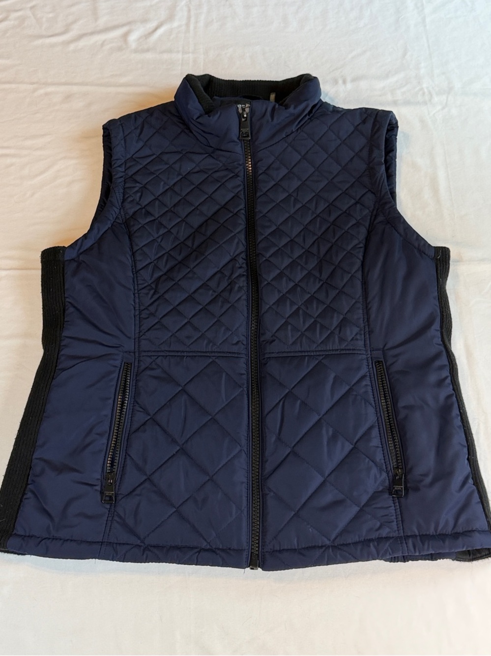 Andrew Marc Navy Quilted Women's Vest